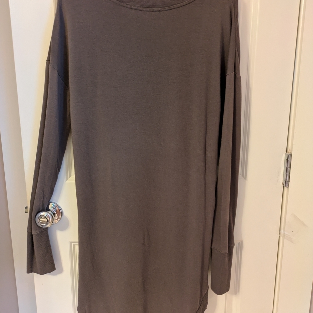 Athleta Long Sleeve Dress in Taupe M - Picture 6 of 13